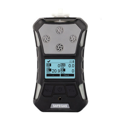 Portable Multi Gas Detector with Pump Suction for EX O2 H2S CO CO2 NH3 6 In1 and IP67 Protection