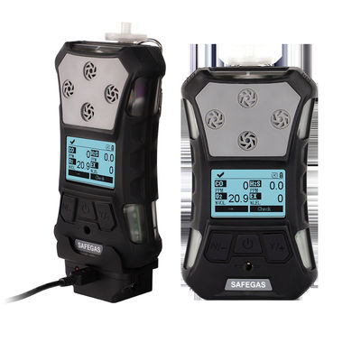Portable Multi Gas Detector with Pump Suction for EX O2 H2S CO CO2 NH3 6 In1 and IP67 Protection