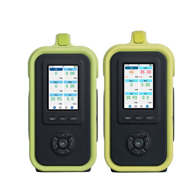 Precision Multi Gas Detector with Modular Internal Structure and 3.5-inch IPS LCD Screen for CO NO NO2 SO2 VOC O2 CO2 Detection
