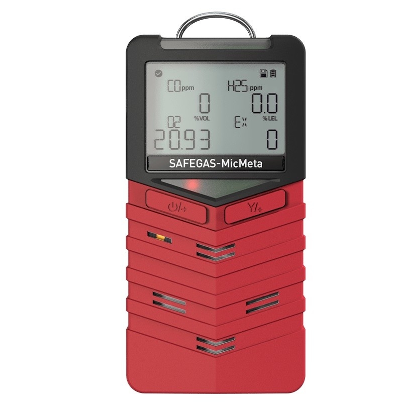 Standard Man Down Alarm CO O2 H2S LEL Multi Gas Detector In Hazardous Area